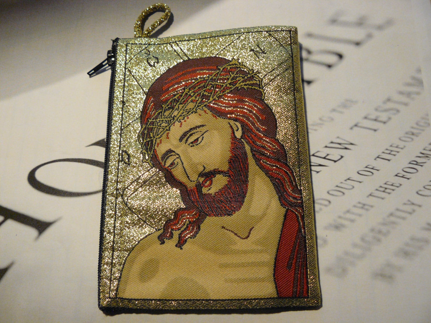 Gewebten Teppich Rosenkranz Täschchen | Geldbörse, Fällen. Jesus Christus Gewebten Teppich Rosenkranz Täschchen | Geldbörse, Fällen. Jesus Christus von HolyGifts