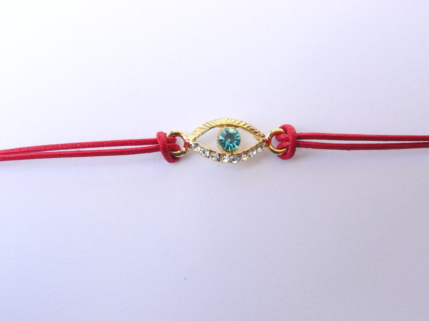 Kabbalah Schmuck Für Liebe, Hoffnung Und Gebet - Rot String Gold Ton Evil Eye Mit Türkis Steine Armband Kabbalah Schmuck Für Liebe, Hoffnung Und Gebet - Rot String Gold Ton Evil Eye Mit Türkis Steine Armband von HolyGifts
