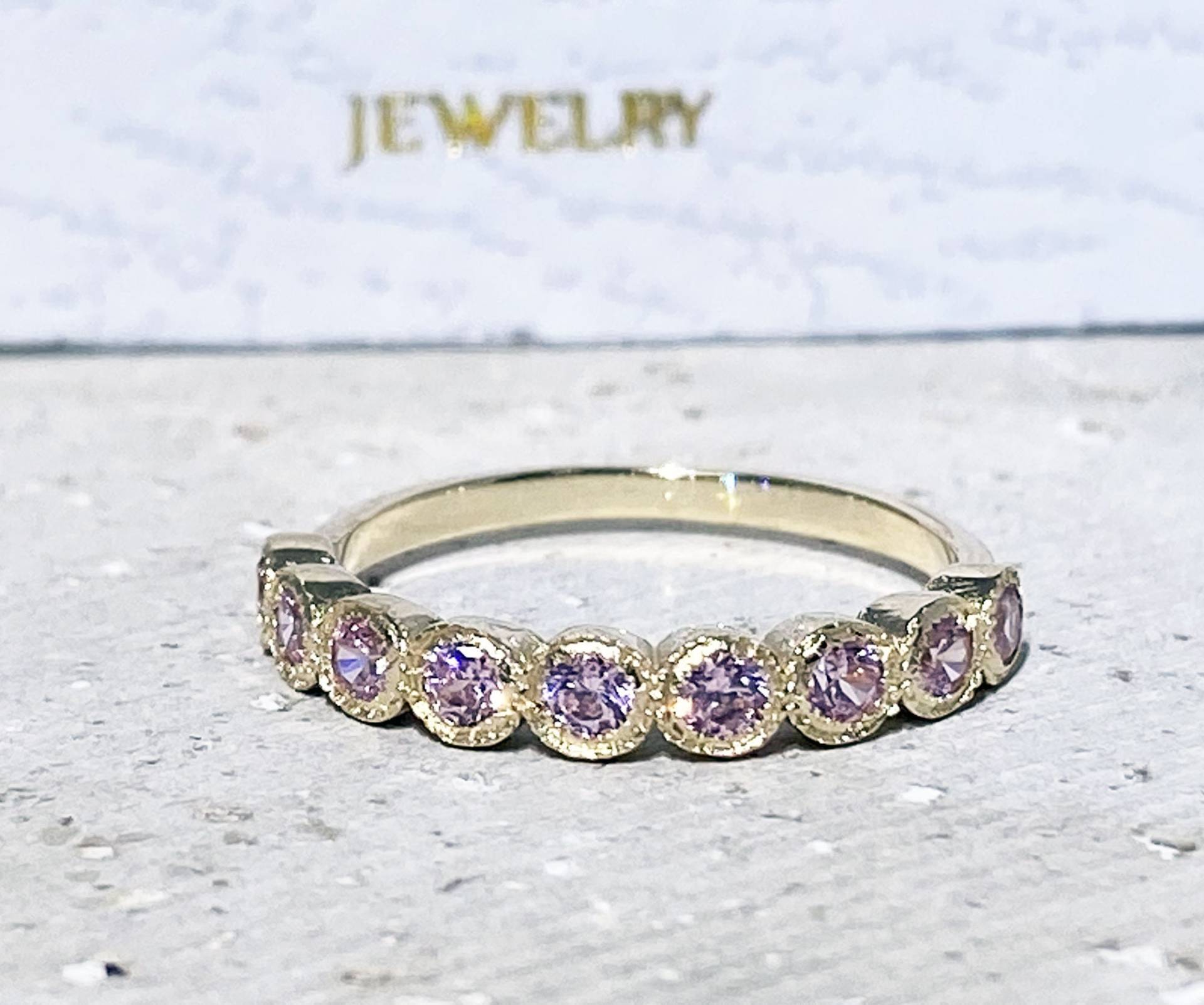 Zarter Ring - Rosenquarz Rosa Quarz von HolyLandJewelry