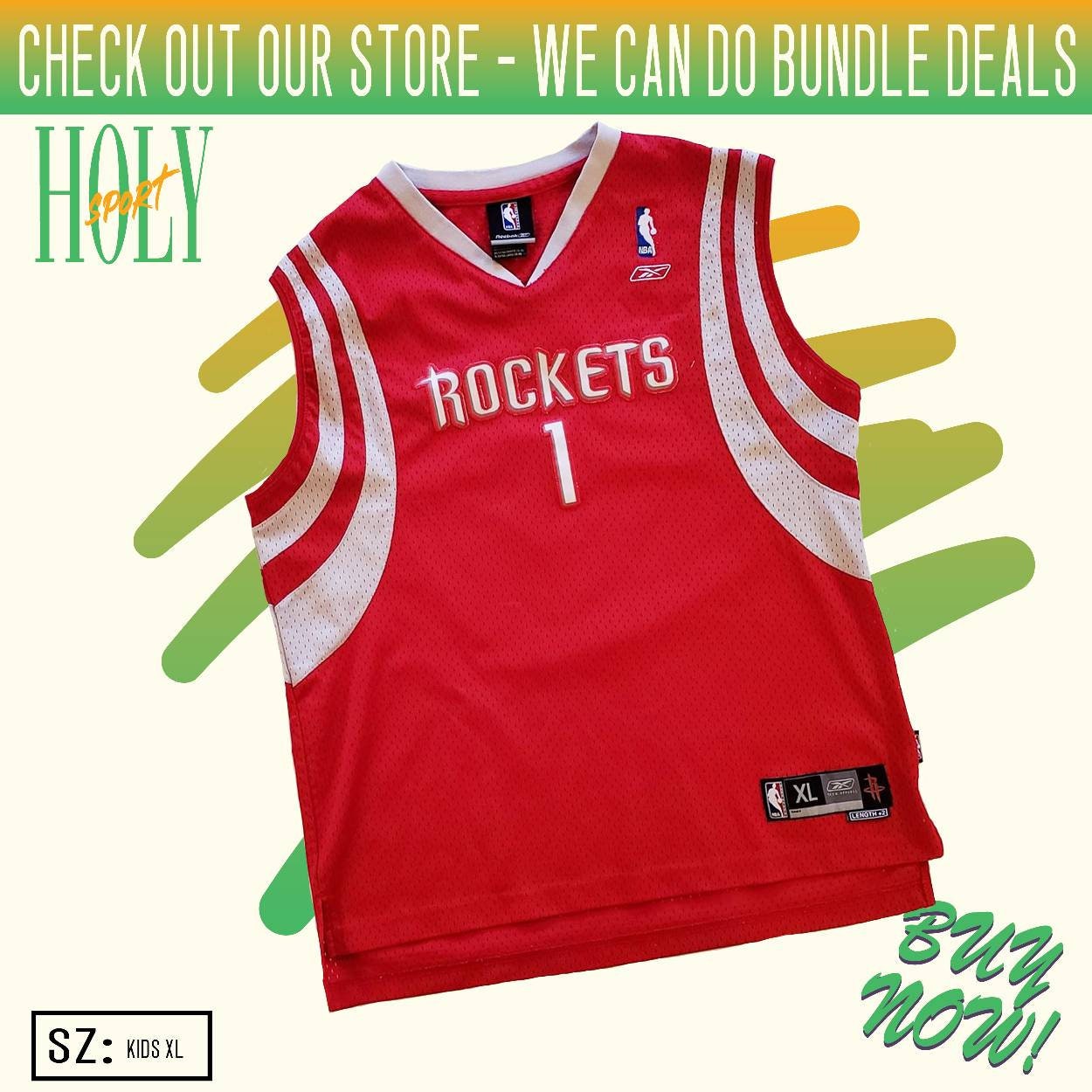 Kinder Reebok Rockets Jersey von HolySport