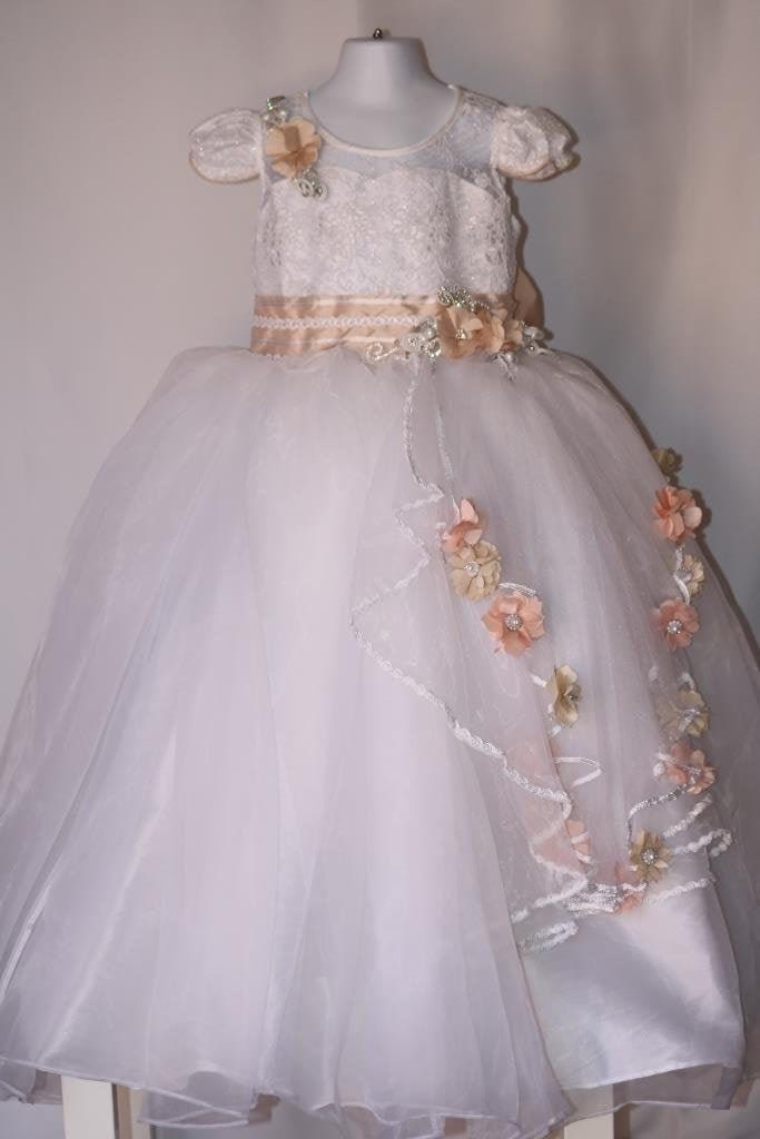 Erste Kommunion Kleid, Kleid Für Die Erste Kommunion, Blumenmädchen Weiße Erste Kommunion Kleid, Kleid Für Die Erste Kommunion, Blumenmädchen Weiße von HolyandCuteBoutique