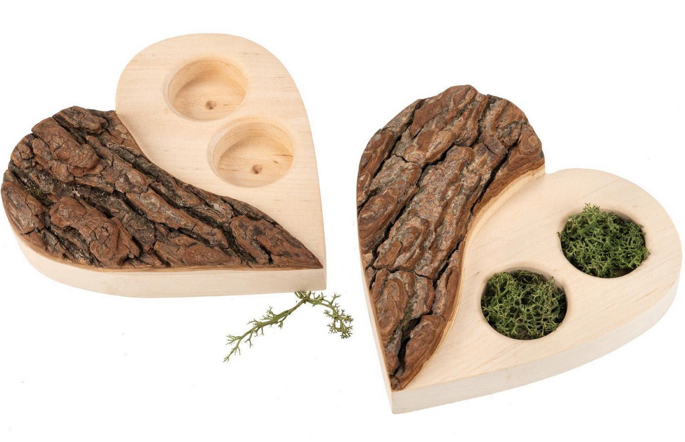Holz Frank Ringkissen Rustikales Ringkissen Herz aus Erlenholz mit Rinde – Handarbeit Holz Frank Ringkissen Rustikales Ringkissen Herz aus Erlenholz mit Rinde – Handarbeit von Holz Frank