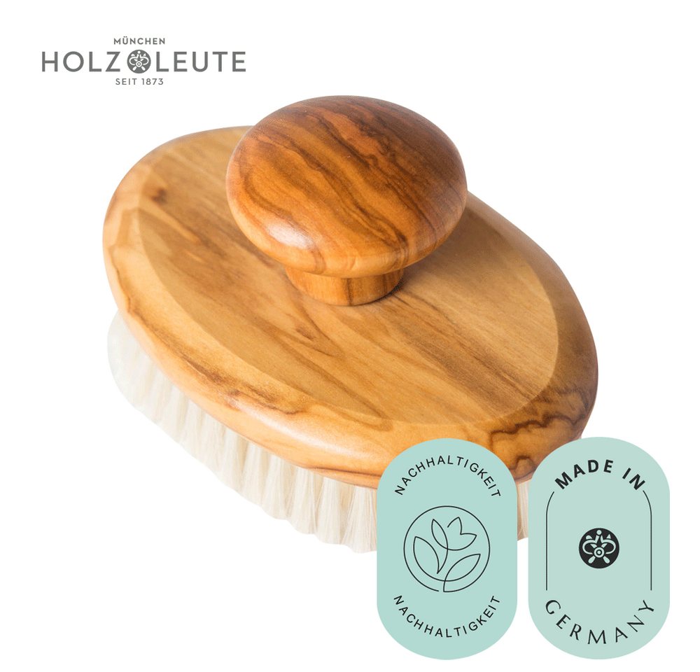 Holz-Leute Massagebürste Massagebürste Naturborsten Olivia, 1-tlg., Naturborsten Olivenholz, zur festen Trocken- und Nassmassage Holz-Leute Massagebürste Massagebürste Naturborsten Olivia, 1-tlg., Naturborsten Olivenholz, zur festen Trocken- und Nassmassage von Holz-Leute