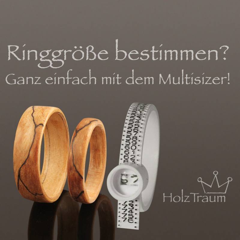 Multisizer Ringgrößenmesser Ringgröße Messen von HolzTraum