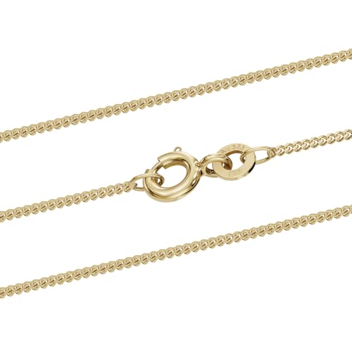 hoplo holzenplotz Goldkette Panzerkette Halskette Breite 1,1 mm - 333-8 Karat Gold, Kettenlänge:60 cm Unisex von hoplo holzenplotz