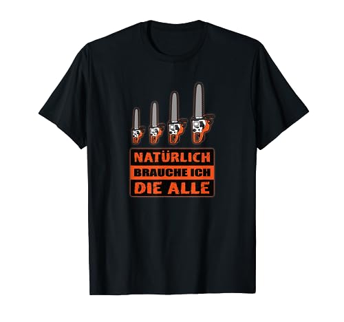 Holzfäller Kettensägen Geschenke NATÜRLICH BRAUCHE ICH DIE ALLE T-Shirt, Herren, Schwarz, S, Kurzarm, Klassische Passform, Holz 50%, Baumwolle 40%, Polyester 10% Holzfäller Kettensägen Geschenke NATÜRLICH BRAUCHE ICH DIE ALLE T-Shirt, Herren, Schwarz, S, Kurzarm, Klassische Passform, Holz 50%, Baumwolle 40%, Polyester 10% von Holzfäller Kettensägen Geschenke