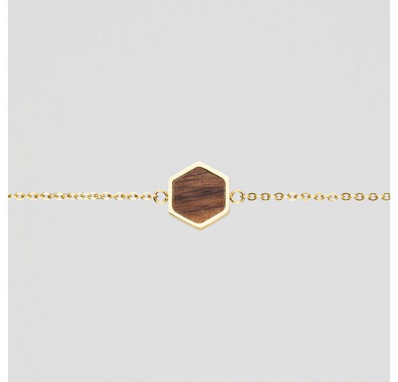 Holzkern Armband Facade Armband mit eckigem Holz Anhänger - Holzkern Modell: Jewelry von Holzkern