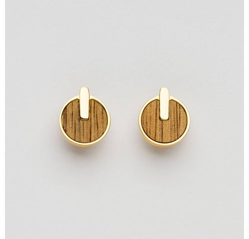Holzkern Ohrring-Set Opacity Ohrringe rund mit Holzelement - Holzkern Modell: Jewelry von Holzkern