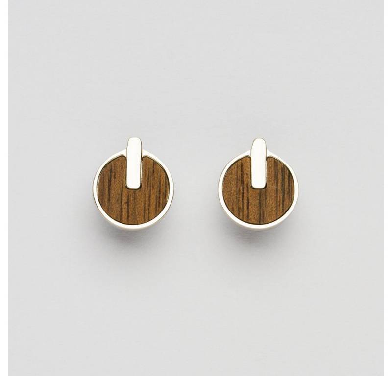 Holzkern Ohrring-Set Opacity Ohrringe rund mit Holzelement - Holzkern Modell: Jewelry von Holzkern
