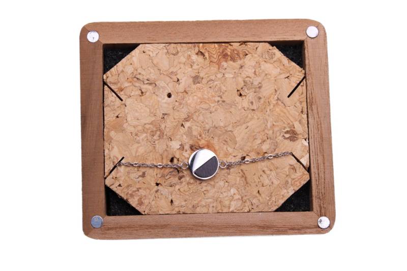 Holzkern Perlenarmband Holzkern Armband Rund von Holzkern