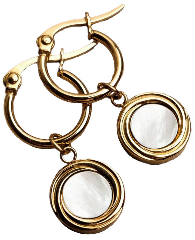 Holzkern Perlenohrringe Zendala Ohrhänger mit rundem Anhänger - Holzkern Modell: Jewelry von Holzkern