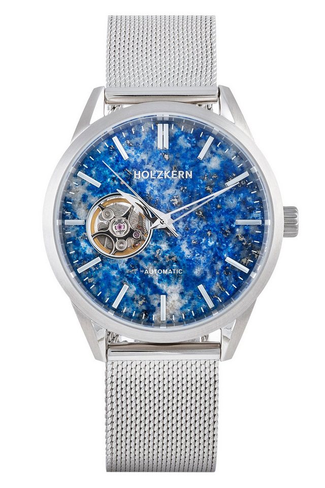 Holzkern Quarzuhr Armbanduhr Automatik Inverno Lapislazuli/Silberfarben von Holzkern
