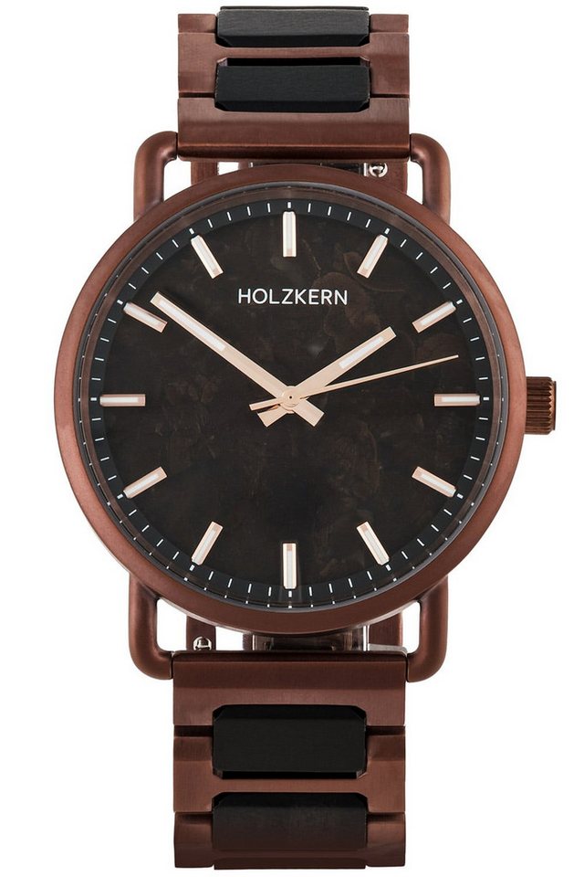 Holzkern Quarzuhr Armbanduhr Quarz Espressino Kaffee/Ahorn von Holzkern
