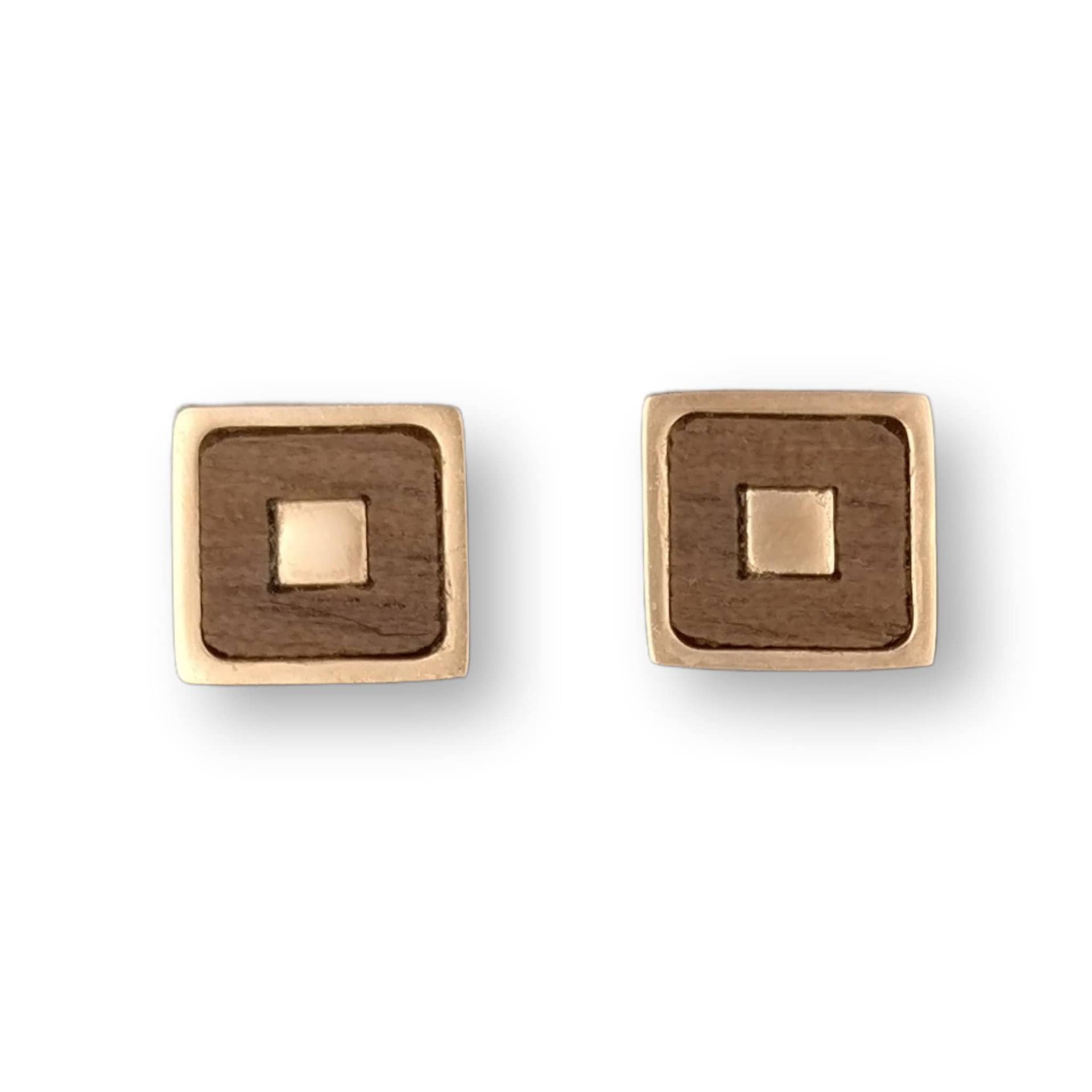 Holz-Ohrstecker, Holz-Ohrringe, Rosé Walnussholz Holz-Ohrstecker, Holz-Ohrringe, Rosé Walnussholz von Holzklopfen