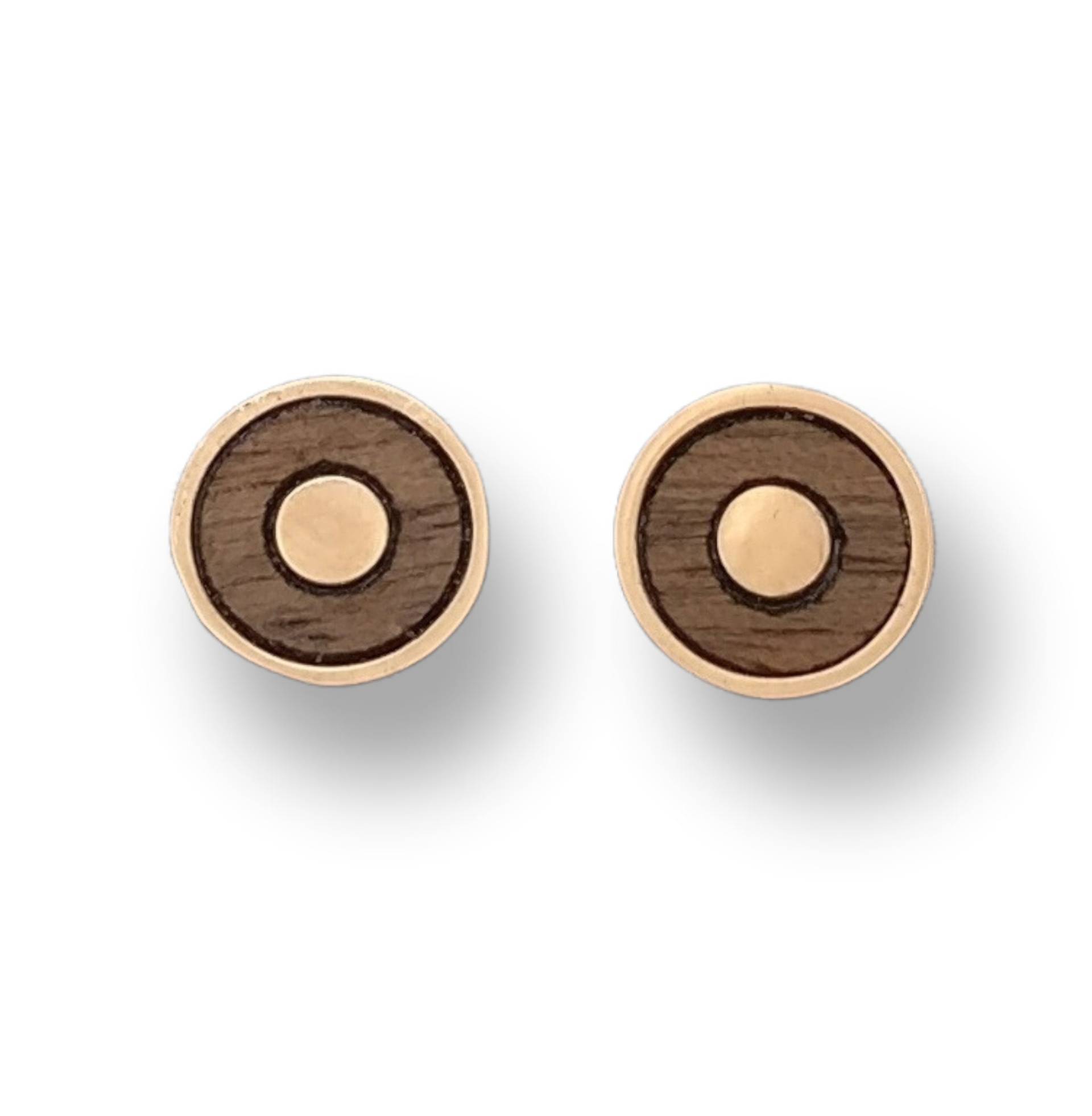 Holz-Ohrstecker, Holz-Ohrringe, Rosé Walnussholz Holz-Ohrstecker, Holz-Ohrringe, Rosé Walnussholz von Holzklopfen