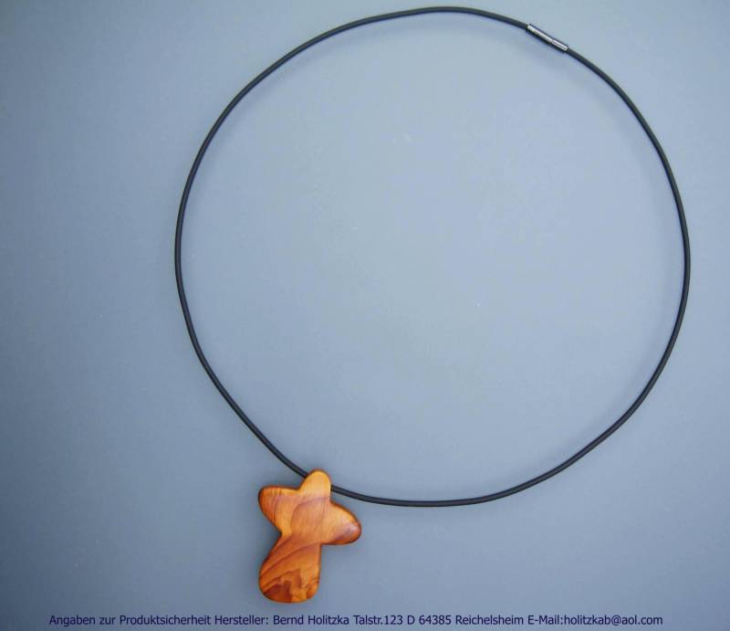 Halsschmuck Holzkreuz Art.nr.0401 von Holzschmuckunikate