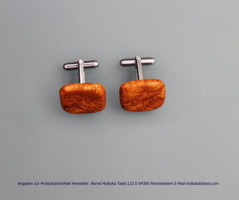 Holzschmuck Manschettenknöpfe Art.nr.1202 von Holzschmuckunikate