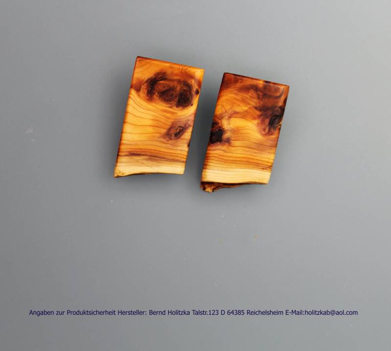 Holzschmuck Ohrclipse Art.nr.0102 von Holzschmuckunikate