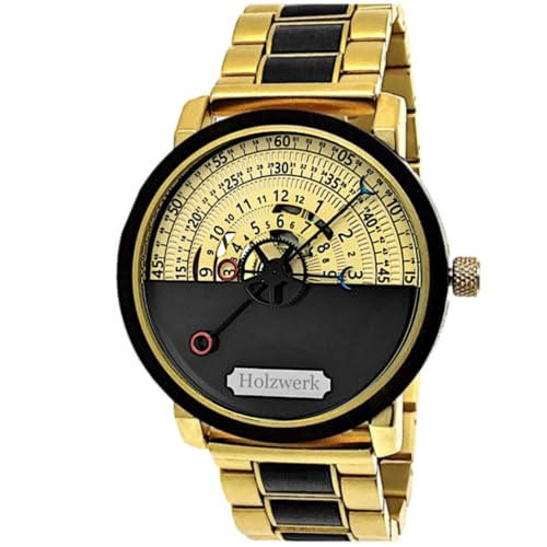 Holzwerk Automatik Herren-Uhr Öko Natur Holz-Uhr Holz Armband-Uhr Schwarz Gold Analog Holzwerk Automatik Herren-Uhr Öko Natur Holz-Uhr Holz Armband-Uhr Schwarz Gold Analog von Holzwerk Germany