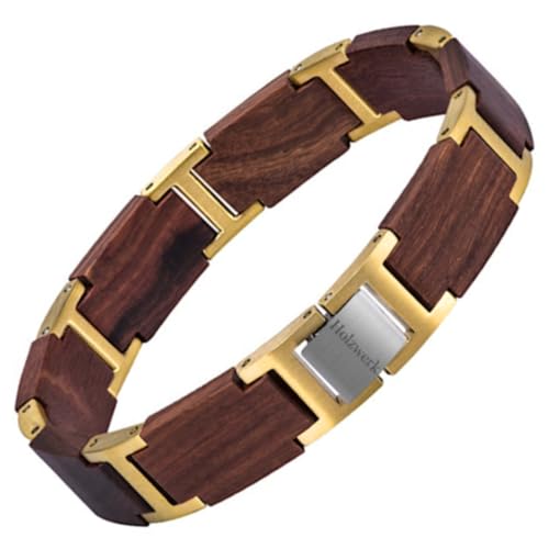 Holzwerk RIEDSEE Natur Holz Armband für Damen und Herren Holzarmband Herrenarmband Damenarmband Braun Gold Einstellbar inkl. Armbandkürzer und Aufbewahrungsbox Holzwerk RIEDSEE Natur Holz Armband für Damen und Herren Holzarmband Herrenarmband Damenarmband Braun Gold Einstellbar inkl. Armbandkürzer und Aufbewahrungsbox von Holzwerk Germany