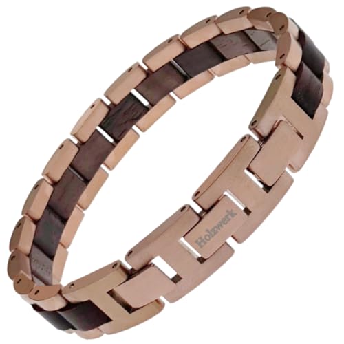Holzwerk Natur Holz Armband für Damen und Herren Holzarmband Herrenarmband Damenarmband Rosegold Gold Braun Einstellbar inkl. Armbandkürzer und Aufbewahrungsbox Holzwerk Natur Holz Armband für Damen und Herren Holzarmband Herrenarmband Damenarmband Rosegold Gold Braun Einstellbar inkl. Armbandkürzer und Aufbewahrungsbox von Holzwerk Germany