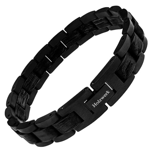 Holzwerk Natur Holz Armband für Damen und Herren Holzarmband Herrenarmband Damenarmband Schwarz Braun Einstellbar inkl. Aufbewahrungsbox Holzwerk Natur Holz Armband für Damen und Herren Holzarmband Herrenarmband Damenarmband Schwarz Braun Einstellbar inkl. Aufbewahrungsbox von Holzwerk Germany