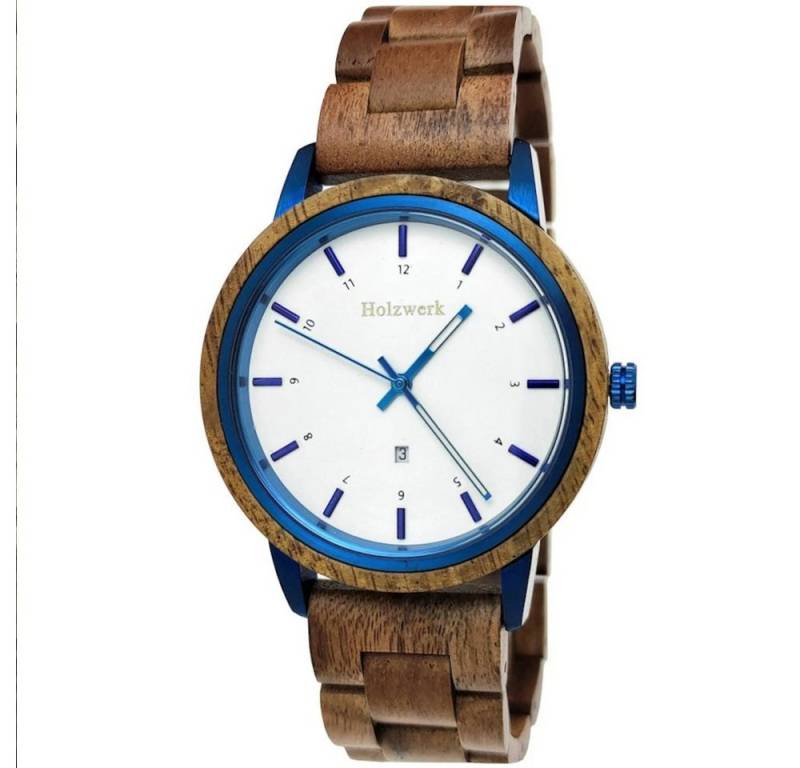 Holzwerk Quarzuhr Holz Armband Uhr mit Datum, (inkl. Armbandkürzer), Holz Unikate, ideal auch als Geschenk von Holzwerk