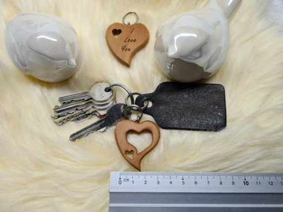 Herz-Schlüsselanhänger Mit Botschaft Herz-Schlüsselanhänger Mit Botschaft von HolzwurmHandwerk