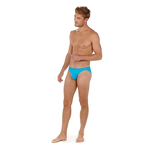 Hom Herren Slip mit Micro Federn Slips, türkis, L von Hom