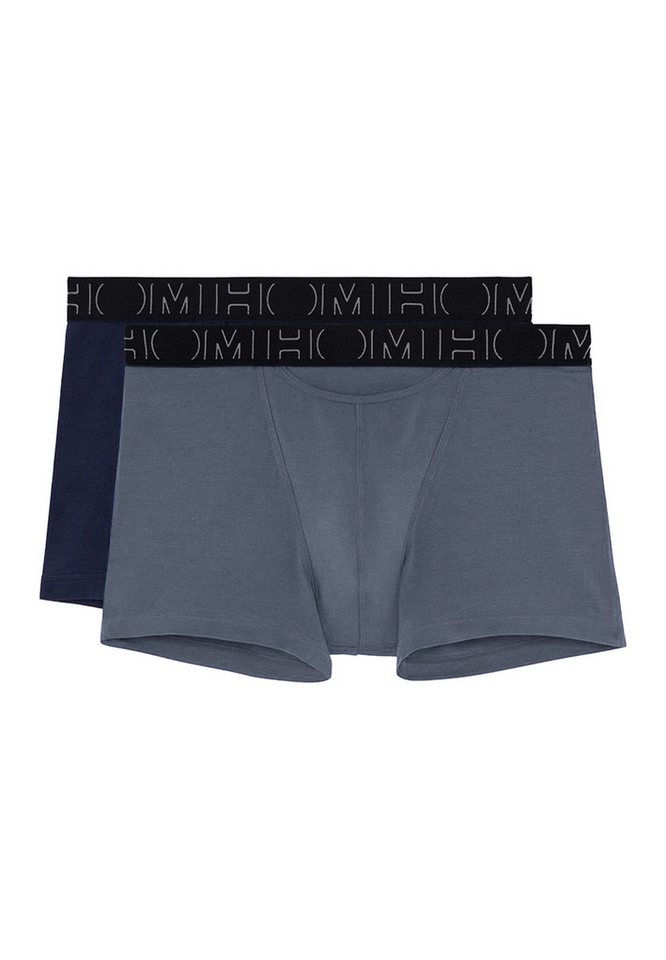 Hom Retro Boxer 2er Pack Boxerlines HO1 (Spar-Set, 2-St) Retro Short / Pant - Baumwolle - mit Eingriff - Atmungsaktiv von Hom