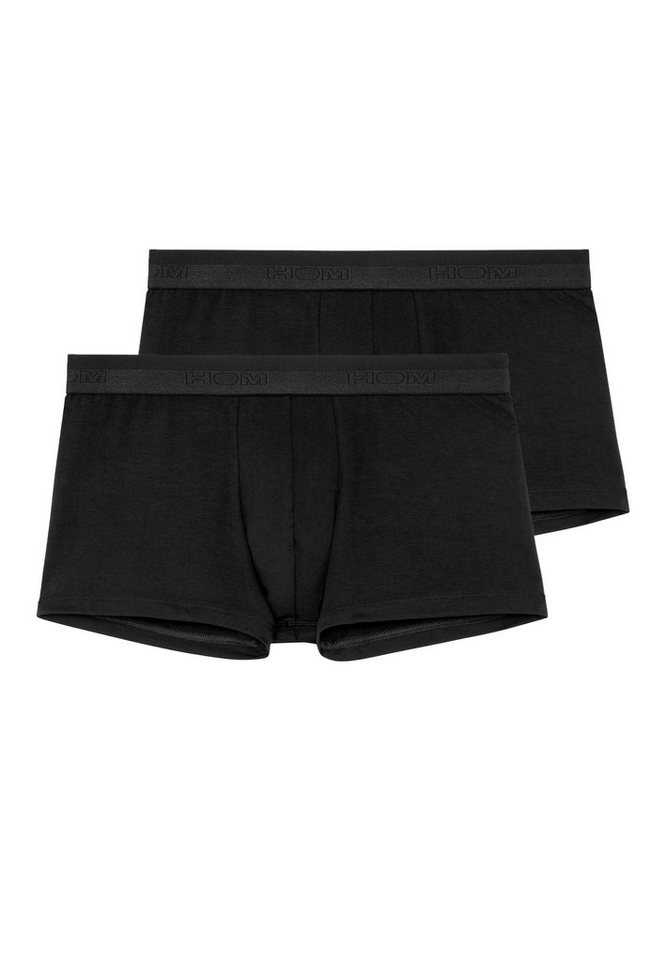 Hom Retro Boxer 2er Pack Classic (Spar-Set, 2-St) Hipster Short / Pant - Baumwolle - ohne Eingriff - Atmungsaktiv von Hom