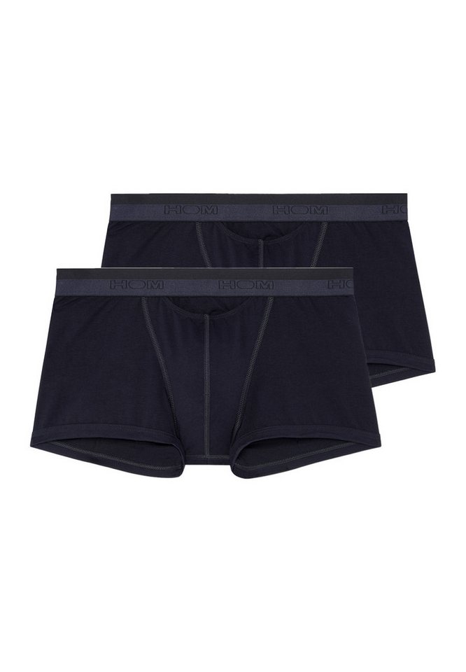 Hom Retro Boxer 2er Pack HO1 (Spar-Set, 2-St) Hipster Short / Pant - Baumwolle - mit Eingriff - Atmungsaktiv von Hom