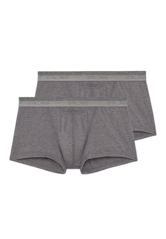 Hom Retro Boxer 2er Pack HO1 (Spar-Set, 2-St) Hipster Short / Pant - Baumwolle - mit Eingriff - Atmungsaktiv von Hom
