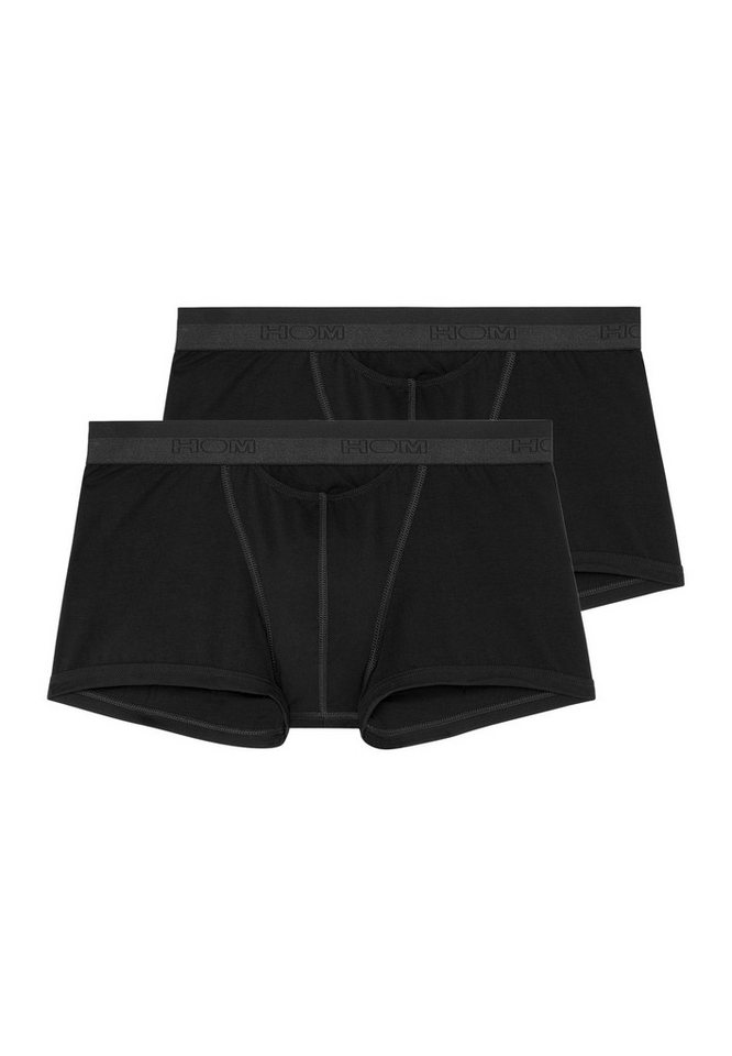 Hom Retro Boxer 2er Pack HO1 (Spar-Set, 2-St) Hipster Short / Pant - Baumwolle - mit Eingriff - Atmungsaktiv von Hom