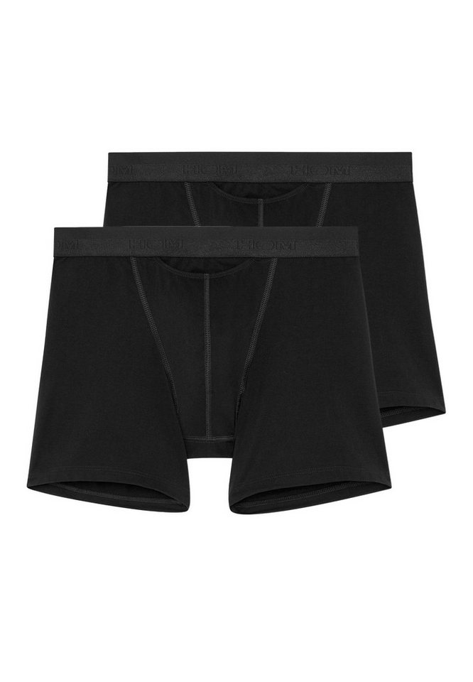 Hom Retro Boxer 2er Pack HO1 (Spar-Set, 2-St) Long Short / Pant - Baumwolle - mit Eingriff - Atmungsaktiv von Hom