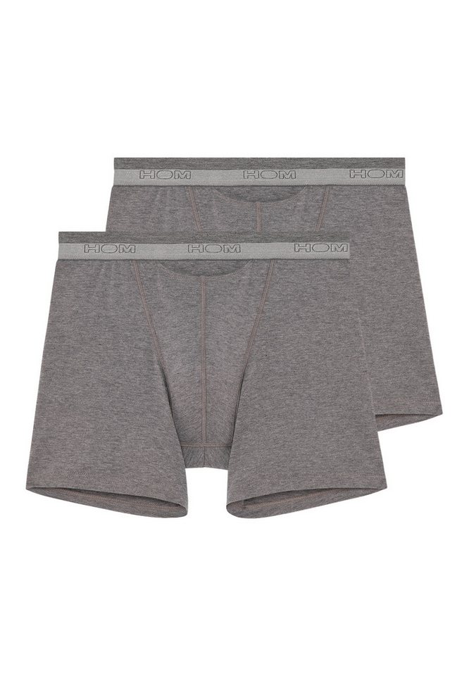 Hom Retro Boxer 2er Pack HO1 (Spar-Set, 2-St) Long Short / Pant - Baumwolle - mit Eingriff - Atmungsaktiv von Hom