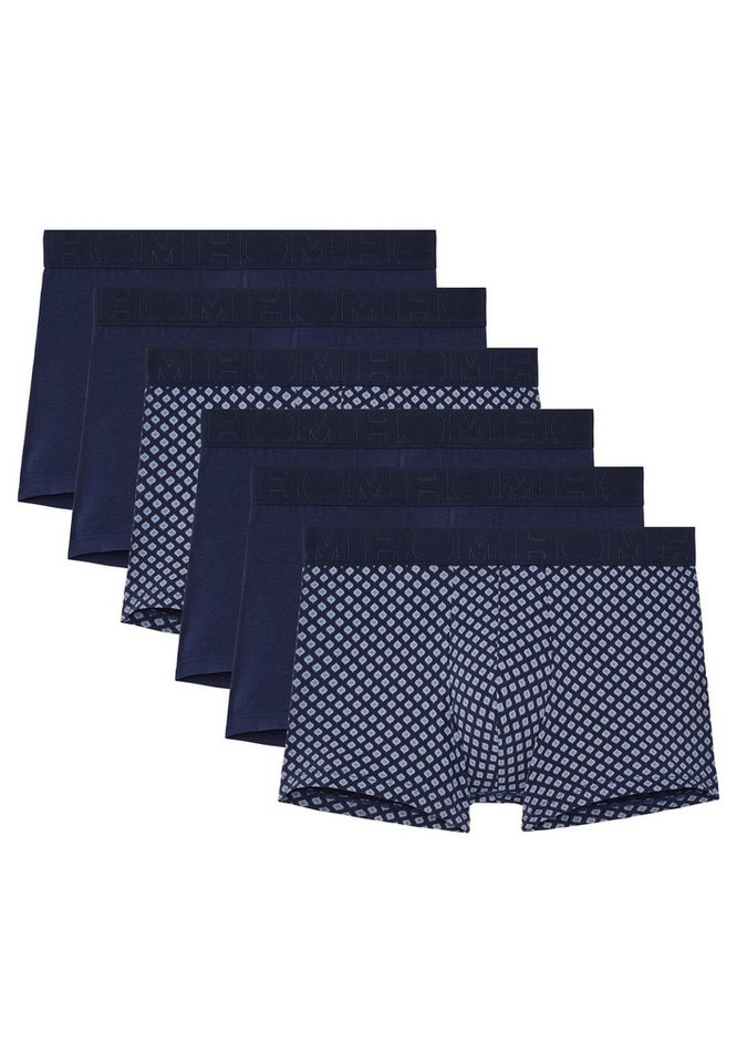 Hom Retro Boxer 6er Pack John (Spar-Set, 6-St) Retro Short / Pant - Baumwolle - ohne Eingriff - Atmungsaktiv von Hom
