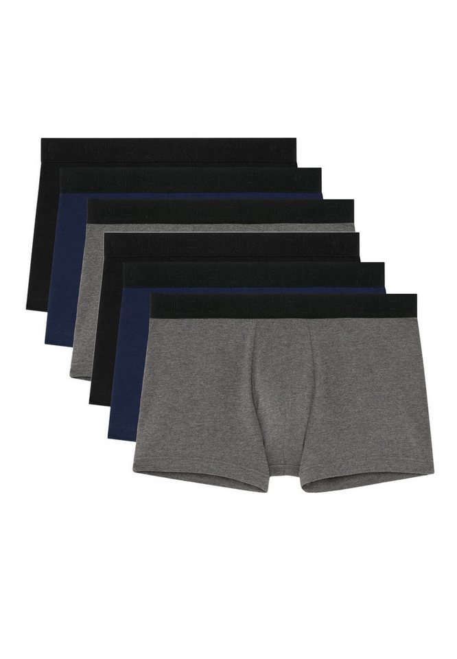 Hom Retro Boxer 6er Pack Tonal (Spar-Set, 6-St) Retro Short / Pant - Baumwolle - ohne Eingriff - Atmungsaktiv von Hom