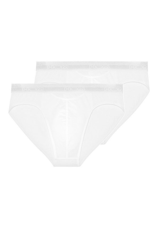Hom Slip 2er Pack HO1 (Spar-Set, 2-St) Mini Slip / Unterhose - Baumwolle - mit Eingriff - Atmungsaktiv von Hom