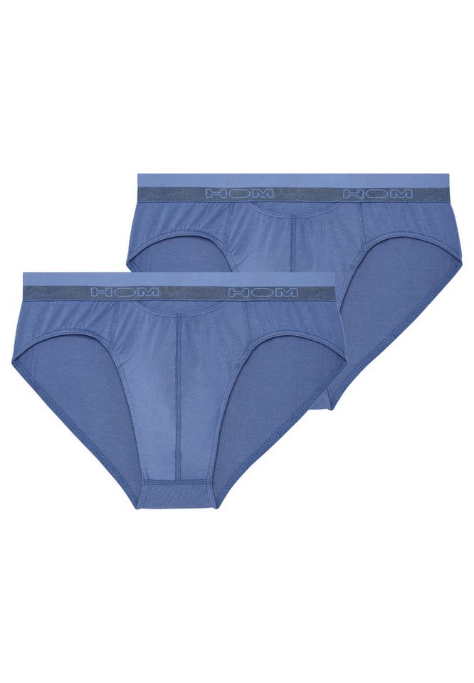 Hom Slip 2er Pack HO1 (Spar-Set, 2-St) Mini Slip / Unterhose - Baumwolle - mit Eingriff - Atmungsaktiv von Hom