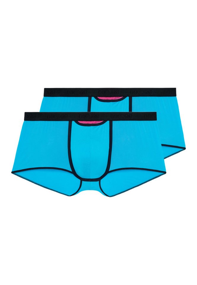 Hom Retro Boxer 2er Pack Plume up HO1 (Spar-Set, 2-St) Hipster Short / Pant - mit Eingriff - Leicht - Horizontaler Eingriff von Hom