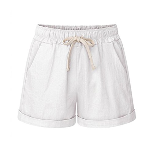 Leinen Shorts Damen Sommer Kurze Hosen Frauen Hot Pants High Waist Lose Stretch Beach Shorts Große Größen Leinen Shorts Damen Sommer Kurze Hosen Frauen Hot Pants High Waist Lose Stretch Beach Shorts Große Größen von HomDSim