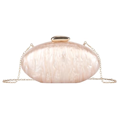 HomKuch Damen Shell Acryl Clutch Geldbörsen Elegante Hochzeit Party Abendtasche Geldbörse Kleine Umhängetaschen von HomKuch