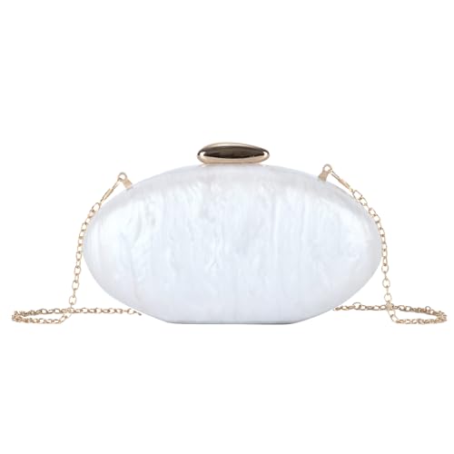 HomKuch Damen Shell Acryl Clutch Geldbörsen Elegante Hochzeit Party Abendtasche Geldbörse Kleine Umhängetaschen von HomKuch