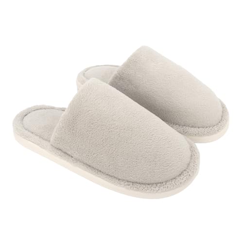 HomKuch Frauen Fluffy Haus Hausschuhe Indoor Bequeme Leichte Reise Essentials Rutschfeste Warme Paar Hausschuhe Memory Foam Clogs für Frauen Männer Schuhe von HomKuch