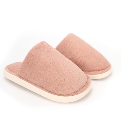 HomKuch Frauen Fluffy Haus Hausschuhe Indoor Bequeme Leichte Reise Essentials Rutschfeste Warme Paar Hausschuhe Memory Foam Clogs für Frauen Männer Schuhe von HomKuch