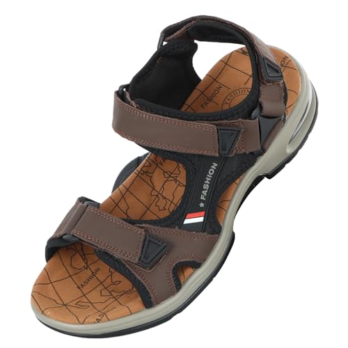 HomKuch Männer Athletische Sandalen Open Toe Outdoor Wandern Sommer Wandern Air Cushion Sport Casual Strand Sandalen von HomKuch