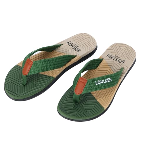 HomKuch Männer Casual Flip Flops Yoga Matte Bequemes Kissen Walking Thong Sandalen Leichte rutschfeste Sommer Strand Hausschuhe von HomKuch