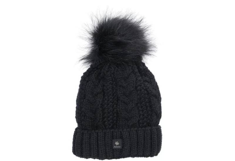 Antonio Bommelmütze Premium Damen Wintermütze » gefütterte Strickmütze schwarz (Kein Set, 1-St., Einzelne Mütze) » Bommelmütze » Mütze » Beanie von Antonio