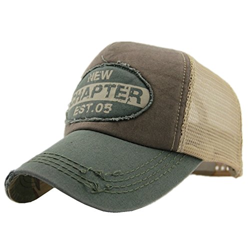 Home Prefer Herren Vintage Mesh Trucker Hut Outdoor Sport Sommer Baseball Cap, Armee-grün, Einheitsgröße Home Prefer Herren Vintage Mesh Trucker Hut Outdoor Sport Sommer Baseball Cap, Armee-grün, Einheitsgröße von Home Prefer